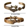 Timeless Tailoring Design Ring Set Alloy Open Cuff Bracelet Sewing Lover's Bracelet  for Women