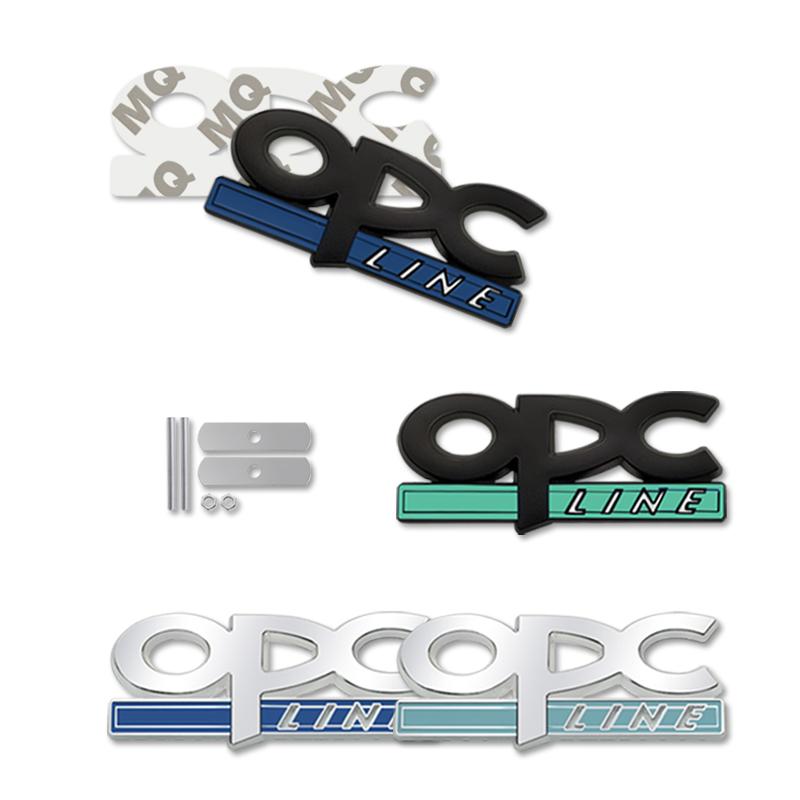 Car-Styling Metal Sticker OPC LINE Grille Emblem Badge For VAUXHALL Opel OPC Astra h g j k f Zafira a b Corsa b c d Mokkav