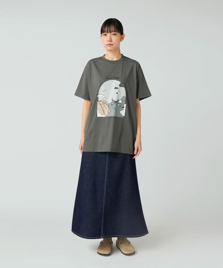 Snow Peak TAKIBI Denim Skirt Indigo 3 SK-25AW003 Women's