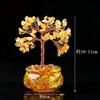 Natural crystal shake money fortune tree fish tank ornament office ornament lucky small ornament creative transshipment gift