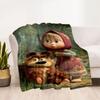 Masha Bear Blanket Soft Warm Cozy Suitable for Picnics Seaside Chair Four Seasons Multipurpose Playful Design Best Holiday Gift for Friends Family