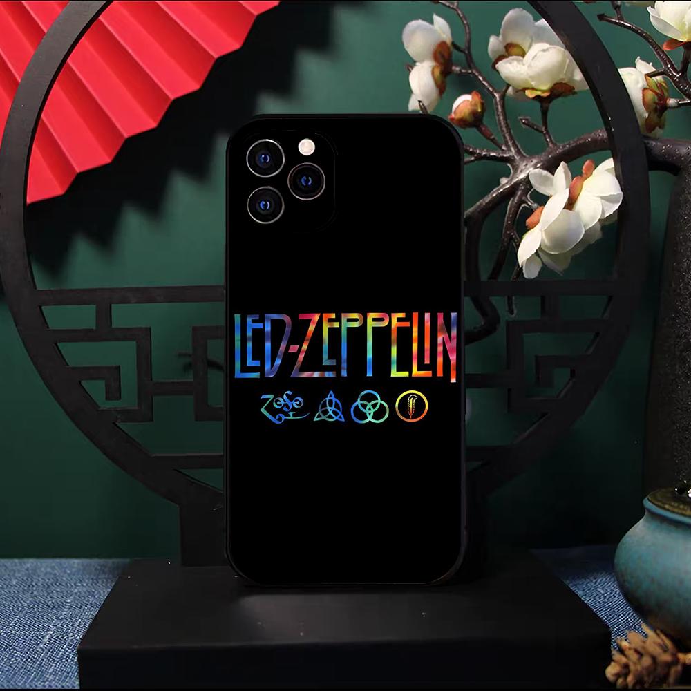 Светодиодная Band Rock Z-ZeppelineS Чехол для телефона Для IPhone 17 Pro Max 16 15 14 Pro Max 13 11 X Xs Xr 8 7Plus Силиконовый чехол