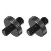 Uxcell Microphone Stand Adapter Male To M6 Male Screw Thread Adapter Microphone Stand Camera Tripod Mount Adapter Pack of 2 1/4