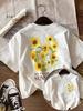 Watercolor Sunflower Unisex Short Sleeve Tshirt Short Sleeve Top Vintage Sunflower Graphic For Spring Outdoor Picnic Trips