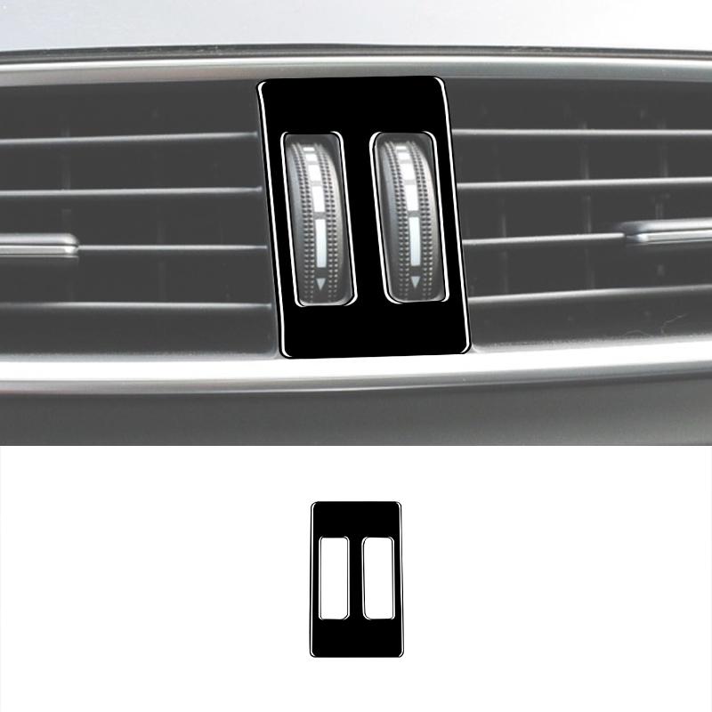 Для Mercedes Benz W204 C-Class 2007 2008 2009 2010 2011 2012 2013 2014 Наклейка на рамку воздуховода центральной консоли автомобиля из углеродного волокна