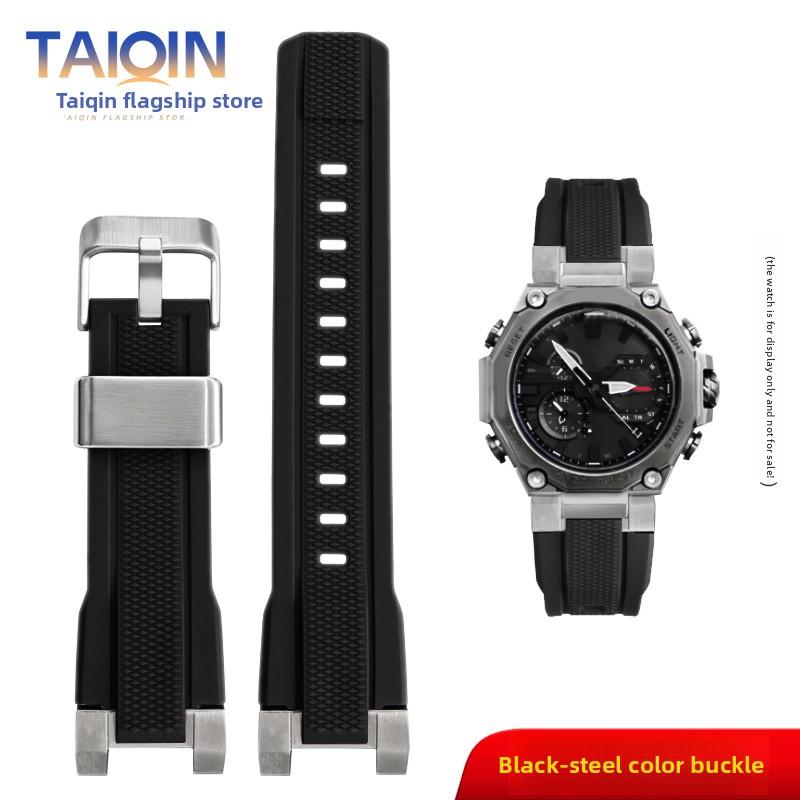 Для Casio G-SHOCK MTG-B2000 Спортивный Резиновый Ремешок для Часов Металлическое Кольцо Mtg b2000 Смола Силиконовый Ремешок Мужские Часы Запасные Аксессуары