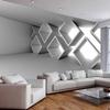 Extended Space Wallpaper 3d Stereo Cement Gray Mural Living Room Bedroom Sofa Tv Background Decorative Mural