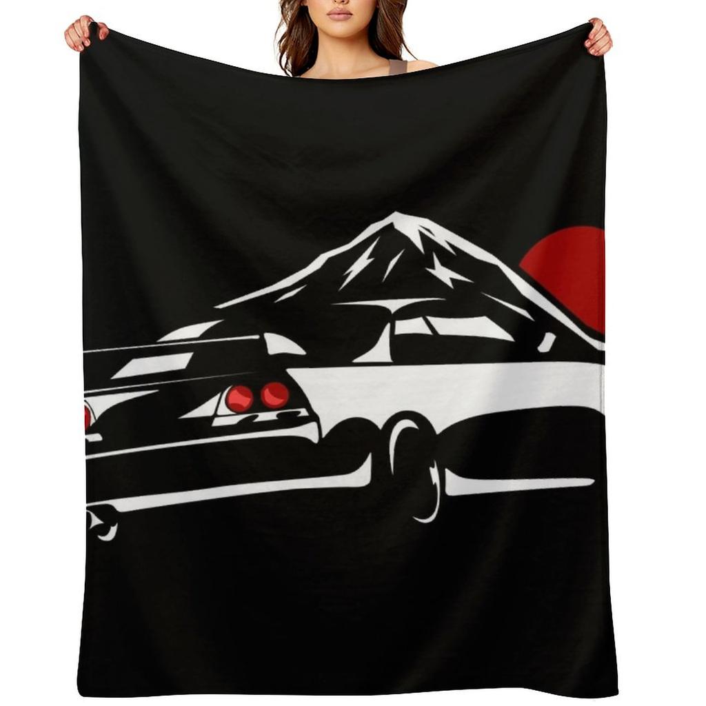 JDM Touge R33 Design Throw Blanket anime sofa bed Sofa Throw Beautifuls Blankets