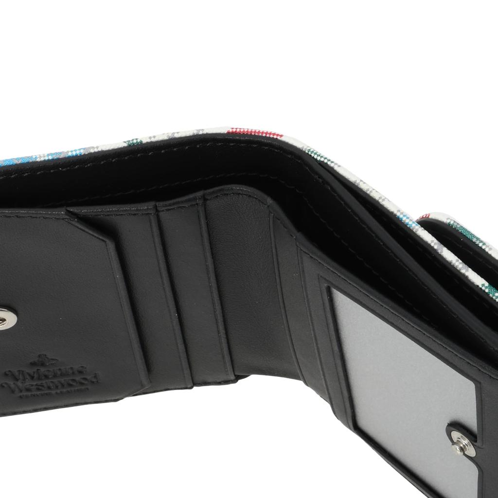 Кошелек 51150003U ПРИНТ SAFFIANO КЛЕТКА MADRAS [Vivienne Westwood] Двойной [товар]