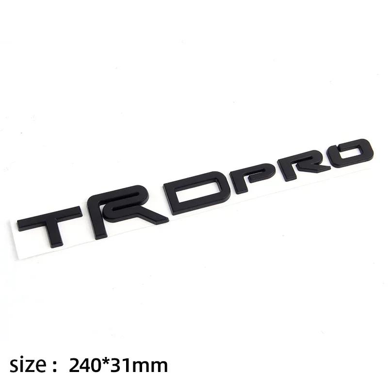 1pc TRDPRO logo Emblem 3D ABS Car trunk sticker for toyota TRD Yaris Camry BCEDF5 Tantu Prado Lande kuluze RAV4 car repack accessory