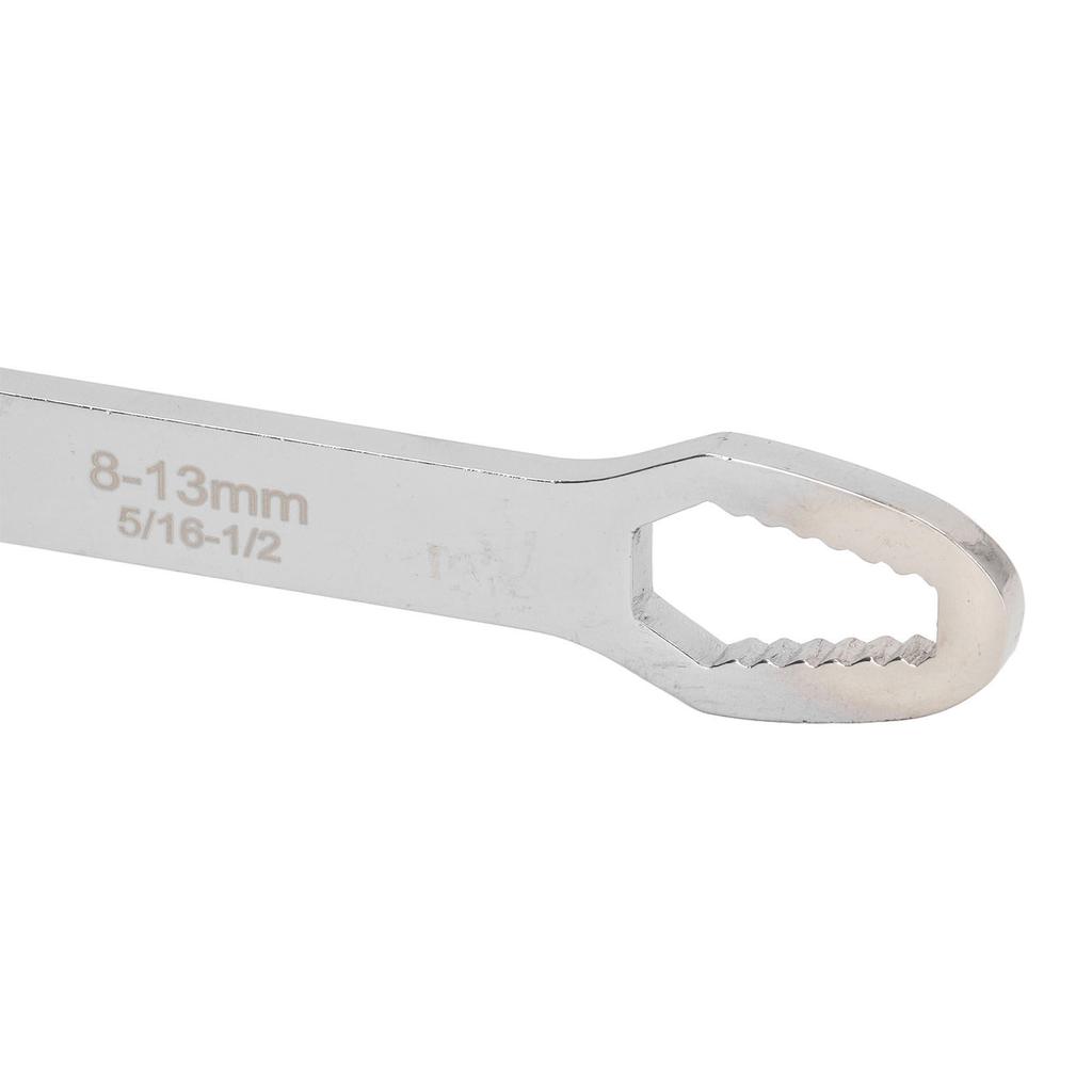 Double Ended Self Tightening Wrench Multifunctional 822mm Self Tightening Spanner for Auto Repair