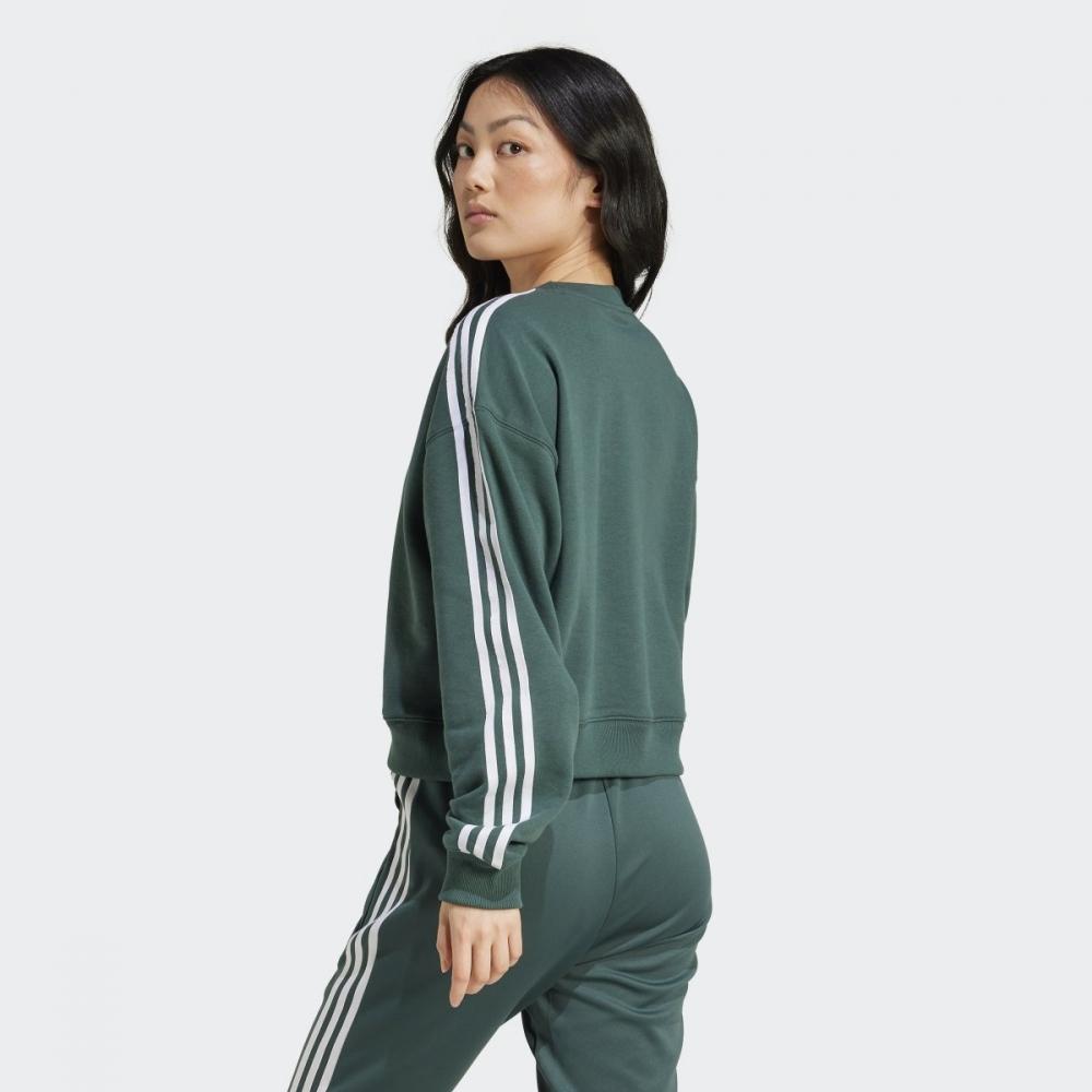 AdidaS Men S claSSic 3 StripeS Crewneck SweatShirt Iy2138