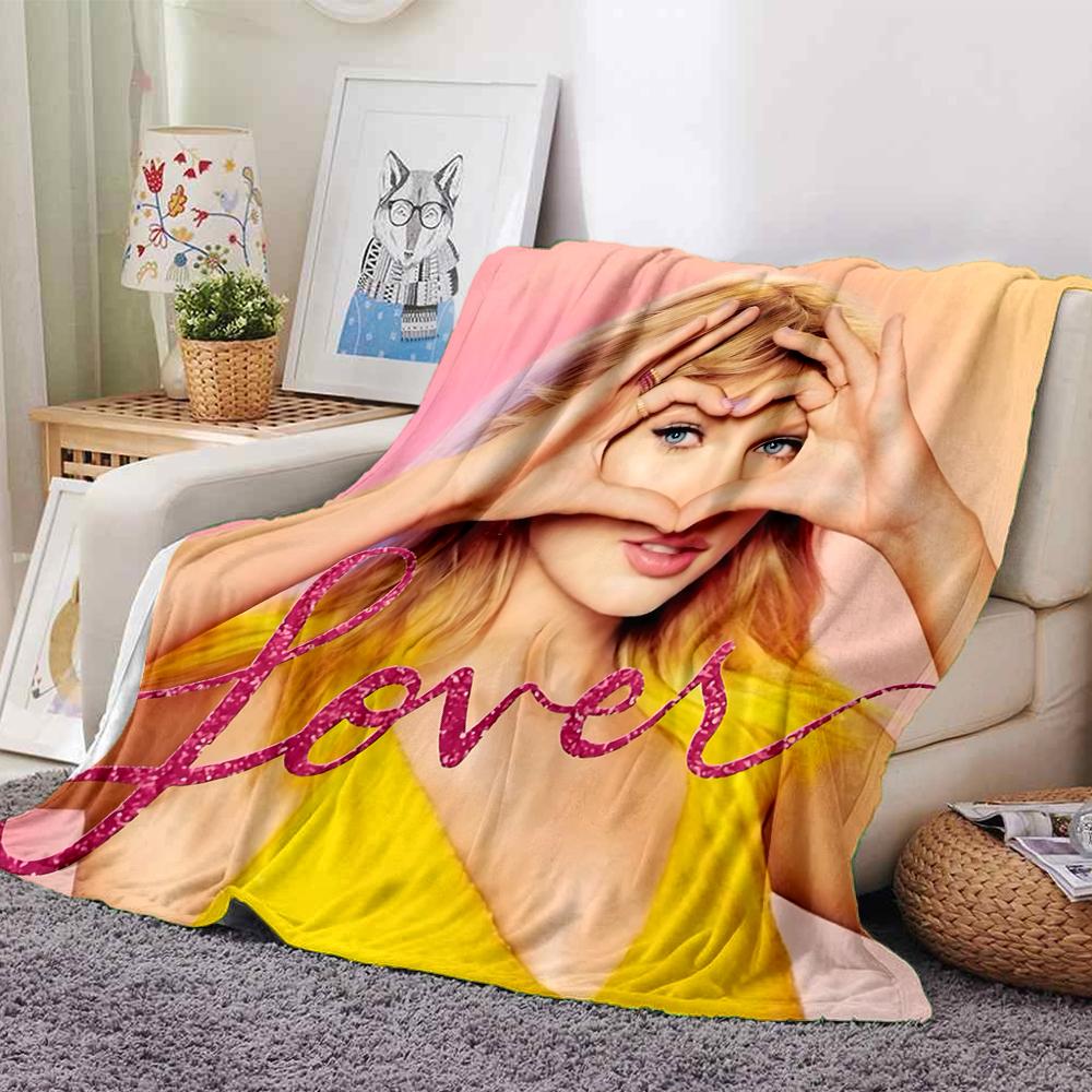 Love Pink Blanket Soft Throw Blanket For Home Bedroom Bed Sofa Travel Office Solid Christmas Blanket