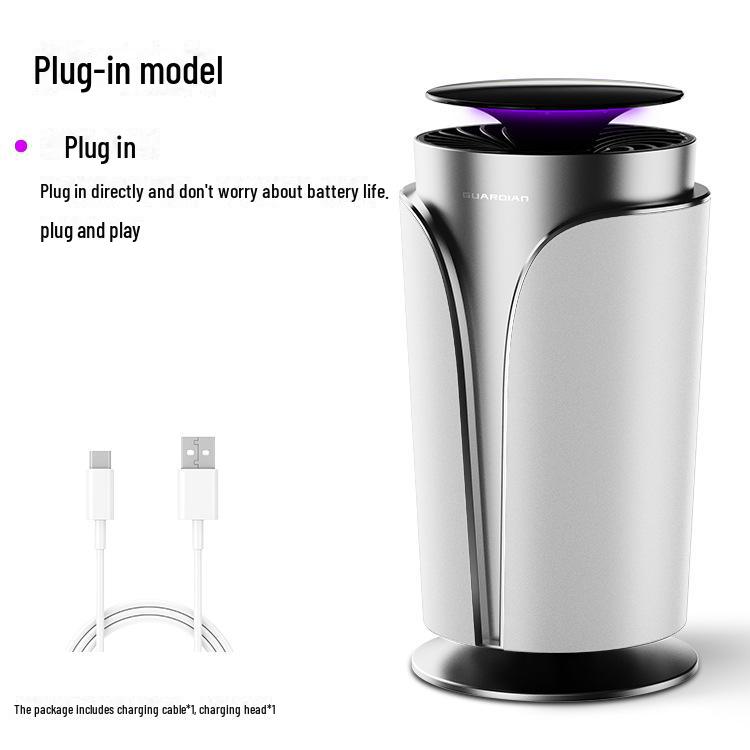 Безопасная и стильная внутренняя лампа от комаров: Электрическая ловушка без излучения, безопасная для детей