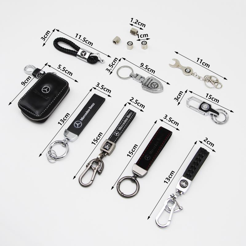 JYJWX1 3D Металл ПУ Кожа Брелок Эмблема Логотип для Mercedes-Benz W205 C180 C200 C260 C300 W108 W124 W126 W140 W168 W169 W176 Авто Аксессуары