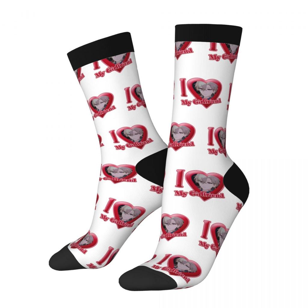 Новые мужские носки Honkai Star Rail I Love My Girlfriend Sock Game Anime Высококачественные женские чулки Весна Лето Осень Зима