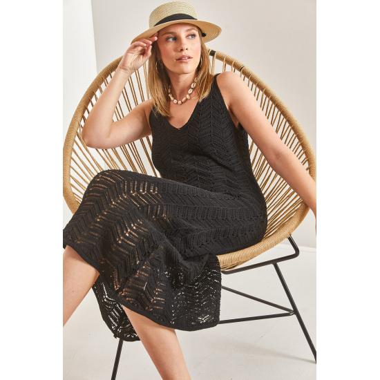 Women's Strap Openwork Summer Knitwear Dress