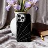 Чехол для телефона S-Паук W-Паутина P-Узор Для iPhone17,16,15,14,13,12,11 Plus,Pro Max Конфетный Посеребренный Внутренний Чехол