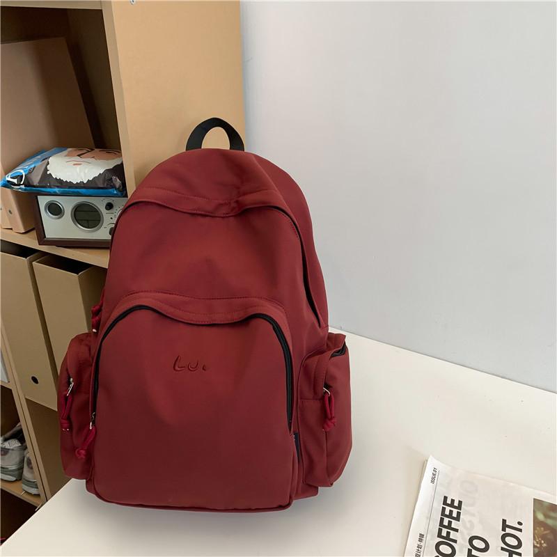 Сплошной цвет школьной сумки студентки рюкзак путешествия рюкзак