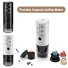 Portable 2 In 1 Capsule Powder Coffee Maker Wireless Espresso Machine for Car and Home with Dual Compatibility