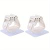 2PCS Mop Storage Storage Rack Bathroom Suction Hanging Pipe Traceless Mop Clip Broom Hanger Wall-Mounted Waterproof Mop Rack