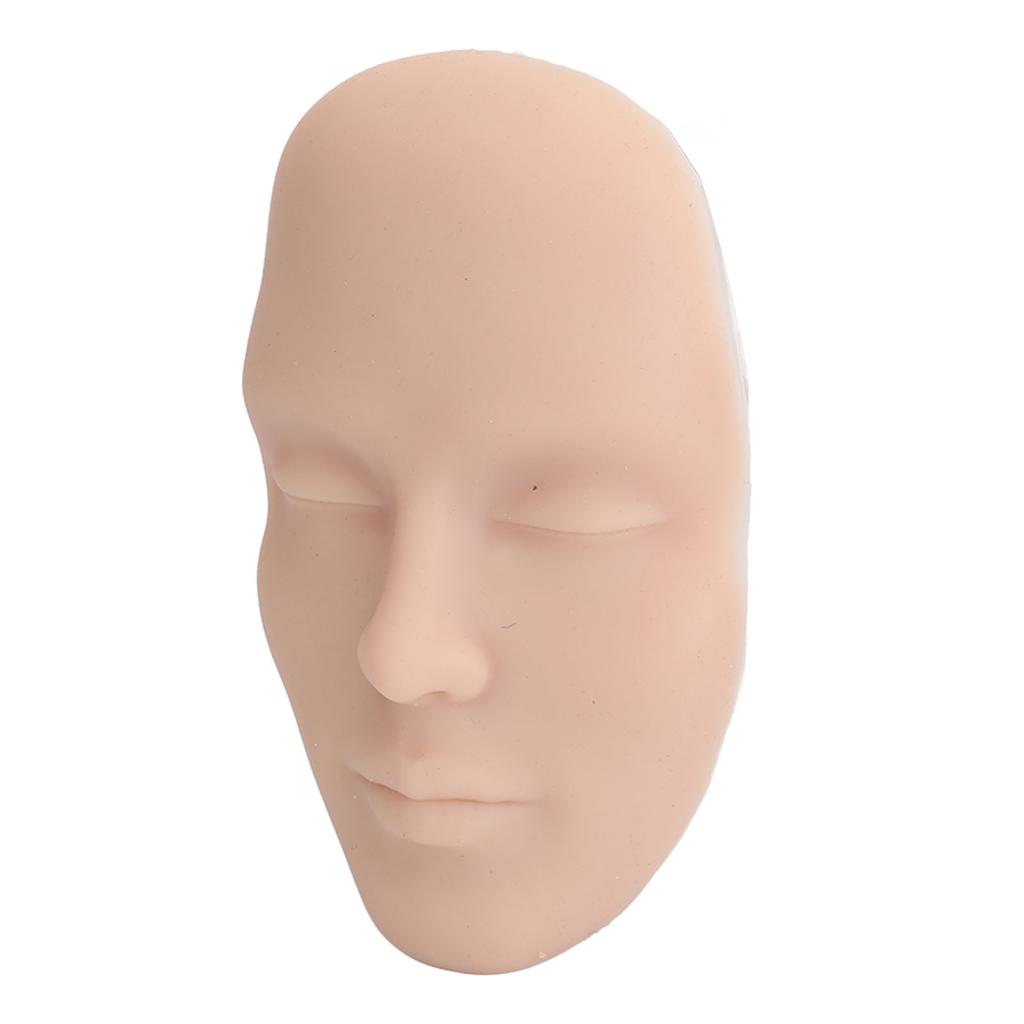 3D Тренировочная маска для макияжа Реалистичная многоразовая силиконовая косметическая маска-манекен с 7 кистями для начинающих среднего уровня