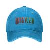 Wicked- For Good Розово-зеленый Логотип Повседневная Бейсболка Для Женщин Мужчин Лето Бег Хиппи Тракер Кепка Защита от Солнца Бейсболки