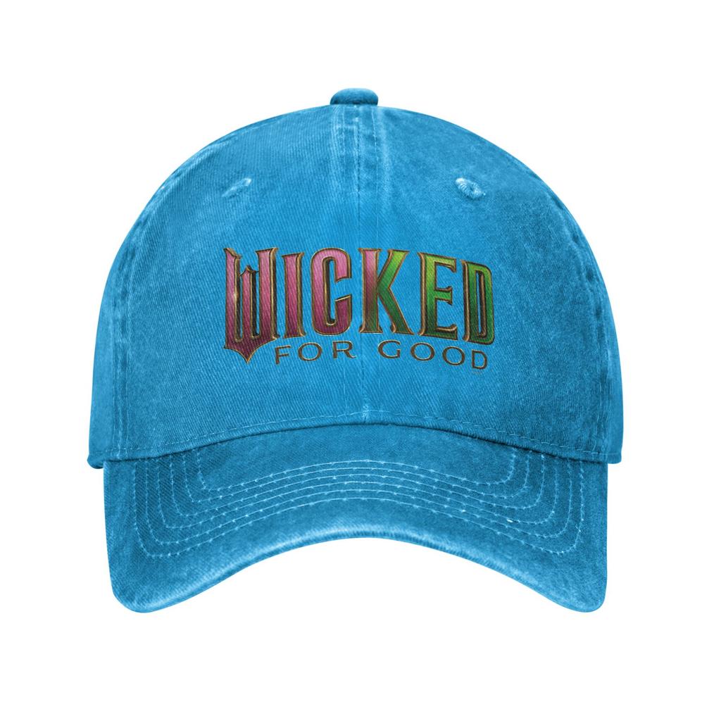 Wicked- For Good Розово-зеленый Логотип Повседневная Бейсболка Для Женщин Мужчин Лето Бег Хиппи Тракер Кепка Защита от Солнца Бейсболки
