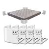 4Pcs Bed Sheet Holder with Butterfly Buckle Adjustable Silicone Bedsheet Corner Fastener Keep Sheets Tight All Mattress Size Fitted Sheet