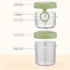 Removable Salad Cup Transparent Food Storage Container Portable Breakfast Cup  Office