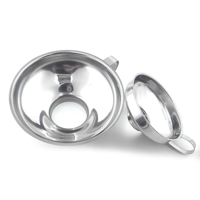 Воронки для утечек, воронка для консервирования с широким горлышком, инструменты для приготовления масла из нержавеющей стали, бункер для фильтра