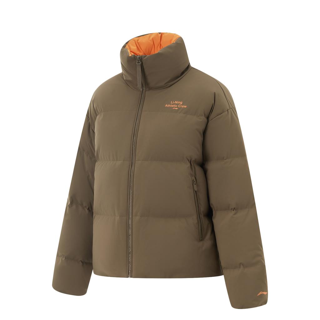 Li Ning Hot Pots Коллекция пуховиков Пуховик женский Тиковый коричневый AYMU254-4
