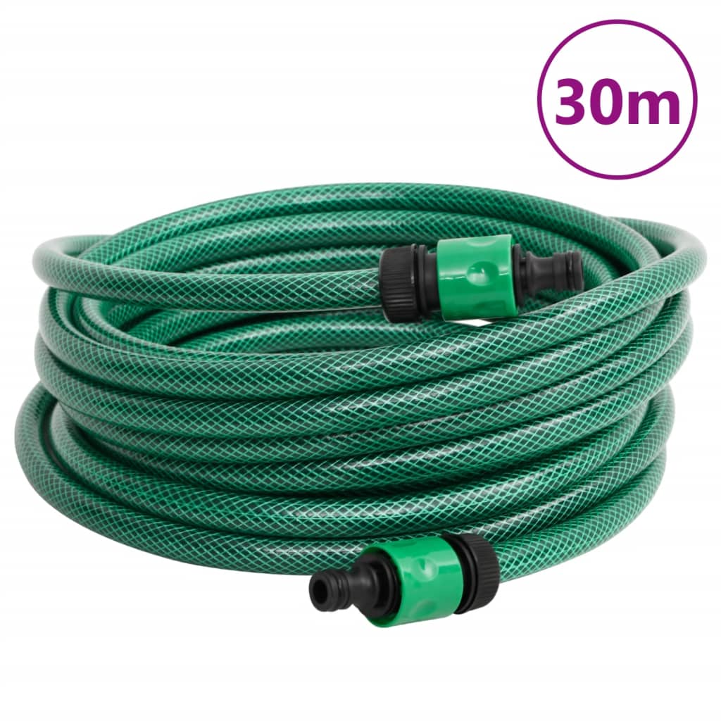 Hose Reel with 30 m PVC Green Hose