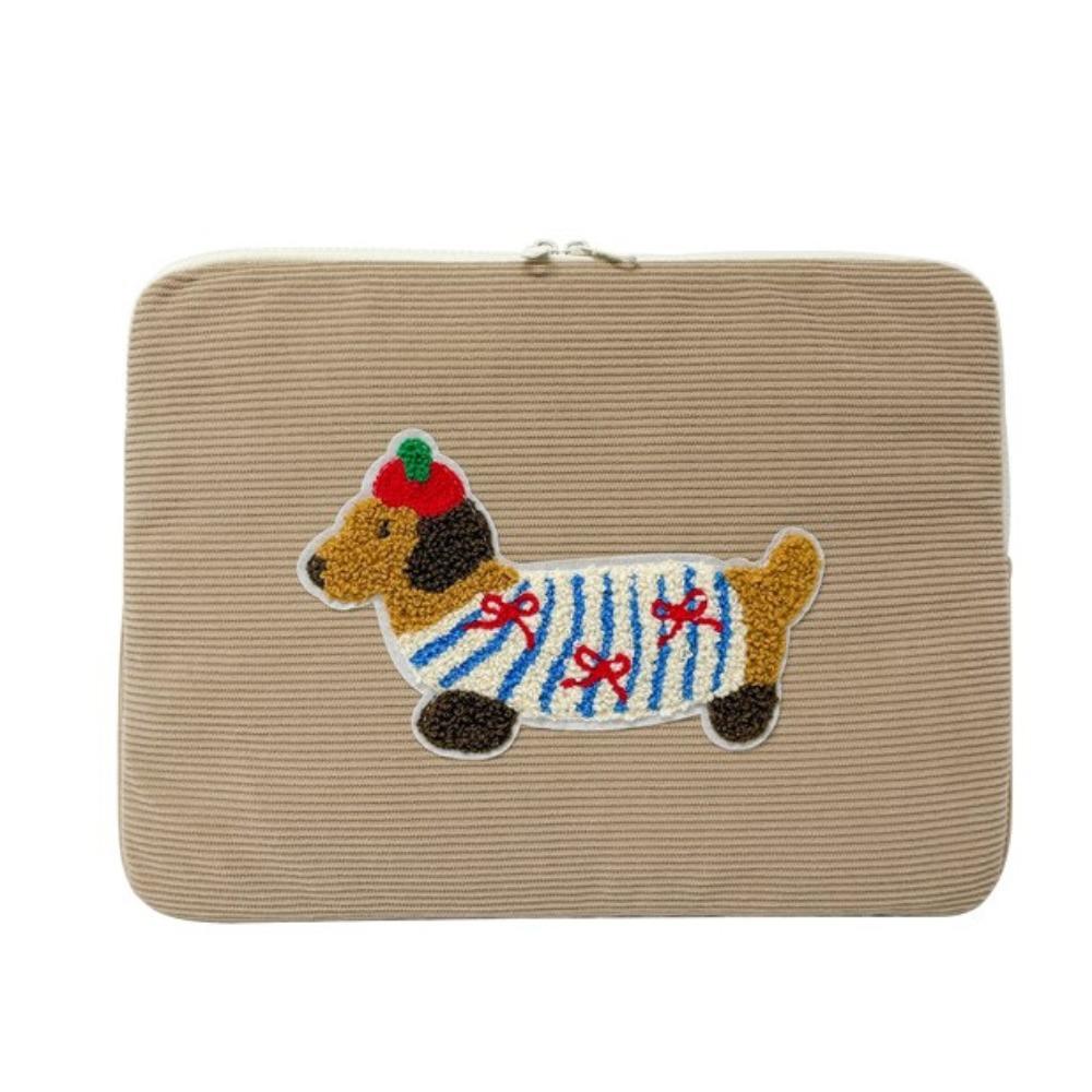 Cartoon Dog Laptop Sleeve Bag Sweet Girl Computer Bag Tablet Sleeve Bag File Package
