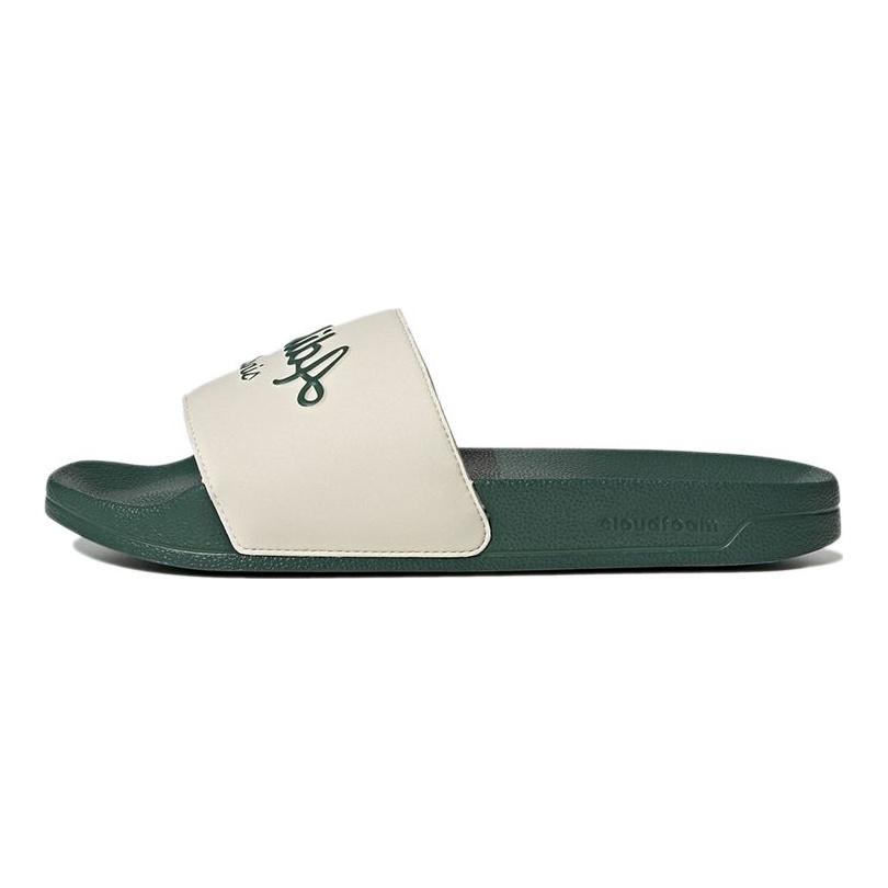 adidas Adilette Slide White Collegiate Green Кроссовки унисекс Wonder-White GW8749
