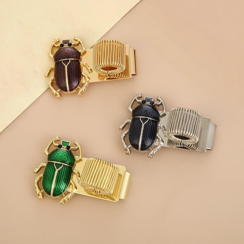 Creative Butterfly Rhinoceros Beetle Pen Clip Metal Notebook Pen Holder Notebook Accessory