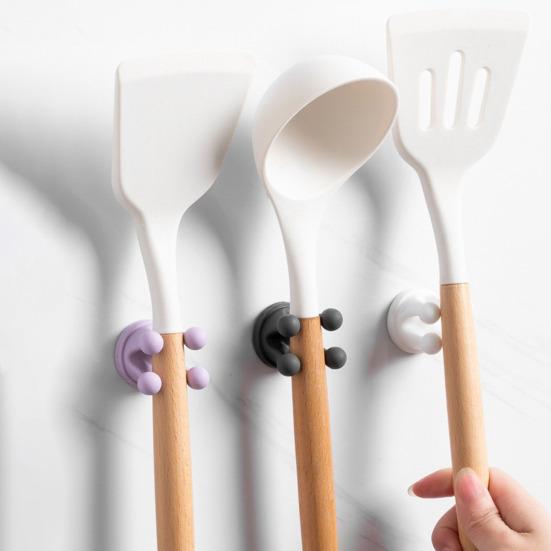 4шт силиконовый держатель для зубных щеток многофункциональные крючки простая установка самоклеящиеся одинарные крючки для зубных щеток