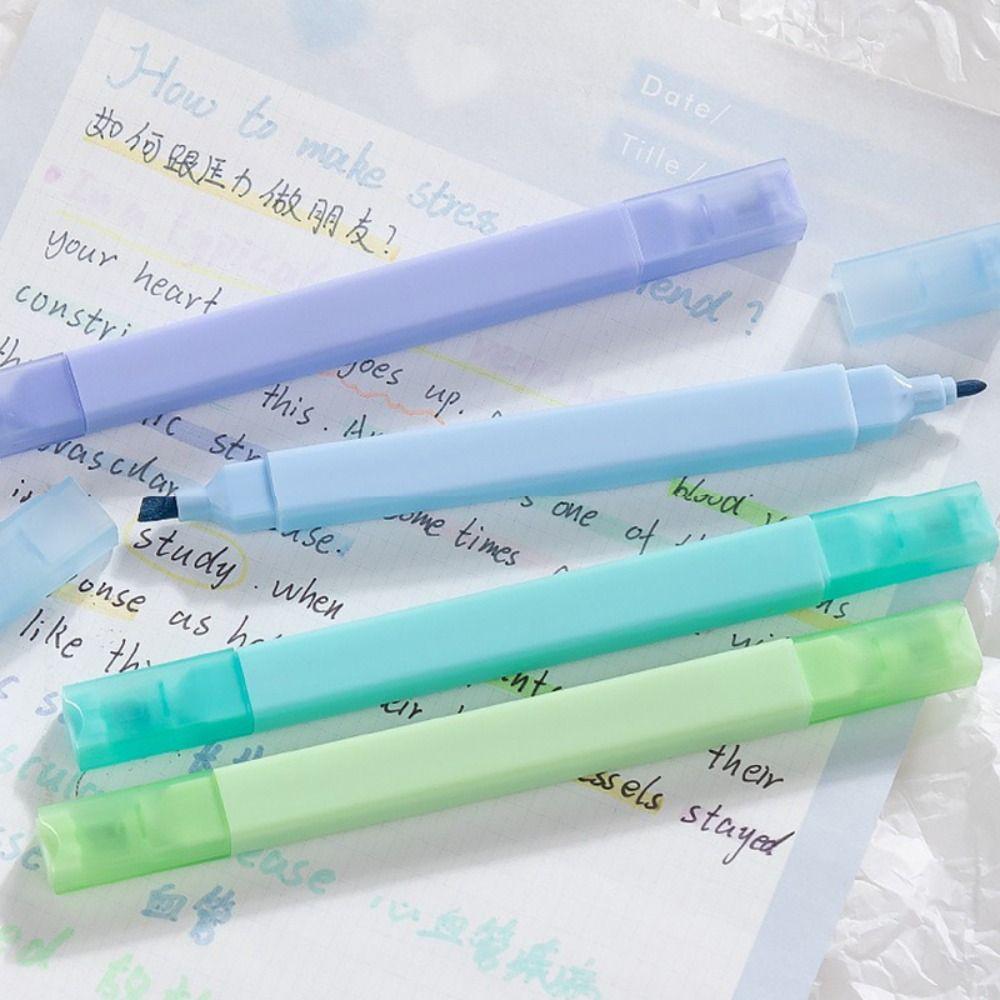 6 шт./набор Маркер для рисования граффити с косым мягким наконечником Флуоресцентный маркер Студенческий подарок