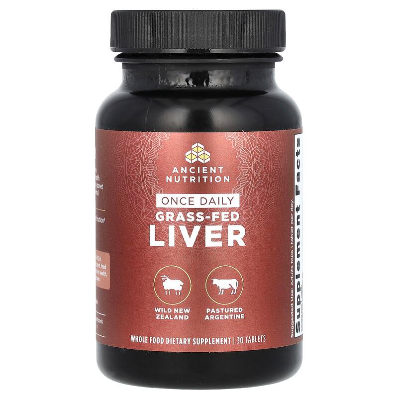 Once Daily Grass-Fed Liver, 1 g, 30 Tablets