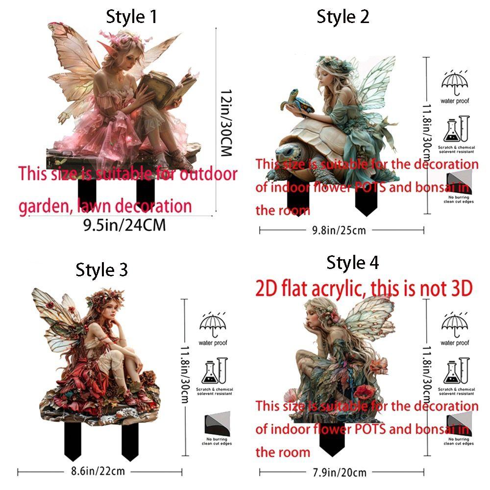 Cute Garden Pile Artificial Garden Floor Plugs Crafts Garden Stake Yard