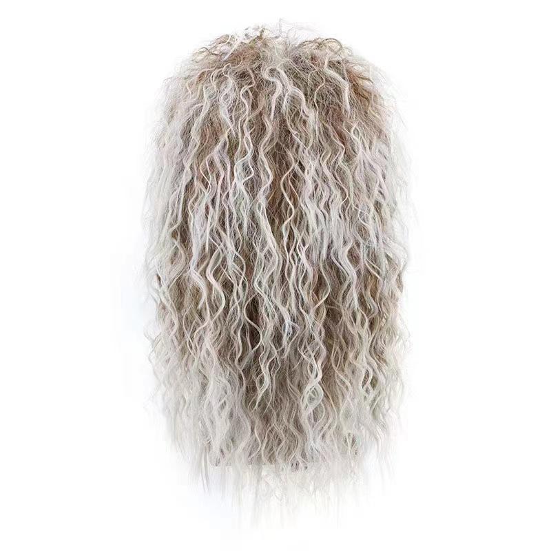 1 шт. Парик-маллелет Длинные кудрявые волосы Парик Kiss Wig 80-х Рокерский Синтетические парики Для мужчин Хэллоуин Косплей DIY Тематическая костюмированная вечеринка
