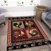 Великолепный коврик с петухом и курицей, коврик Viking Valknut, коврик для гостиной, украшения дома, ковер для офиса, подарок для любителей домашнего декора