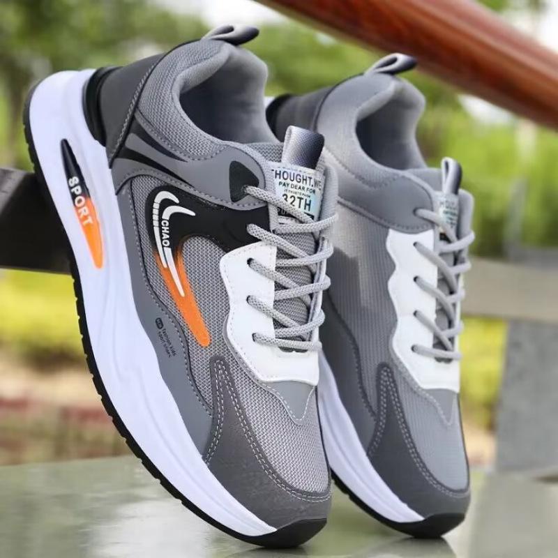 Мужская обувь, новая осенняя обувь, мужская модная универсальная обувь из сетки, мужская спортивная обувь, нескользящая и износостойкая повседневная обувь с мягкой подошвой