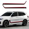 Автомобильные наклейки Комплект наклеек на боковые двери для X3 Полосатая виниловая пленка Водонепроницаемые наклейки на транспортные средства Аксессуары для декора экстерьера автомобиля
