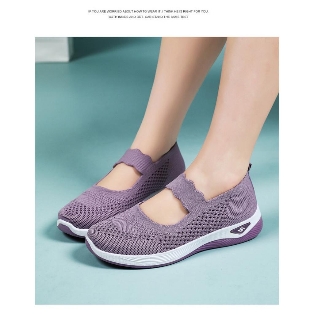 Женская обувь летом, легкие прогулочные туфли из ткани