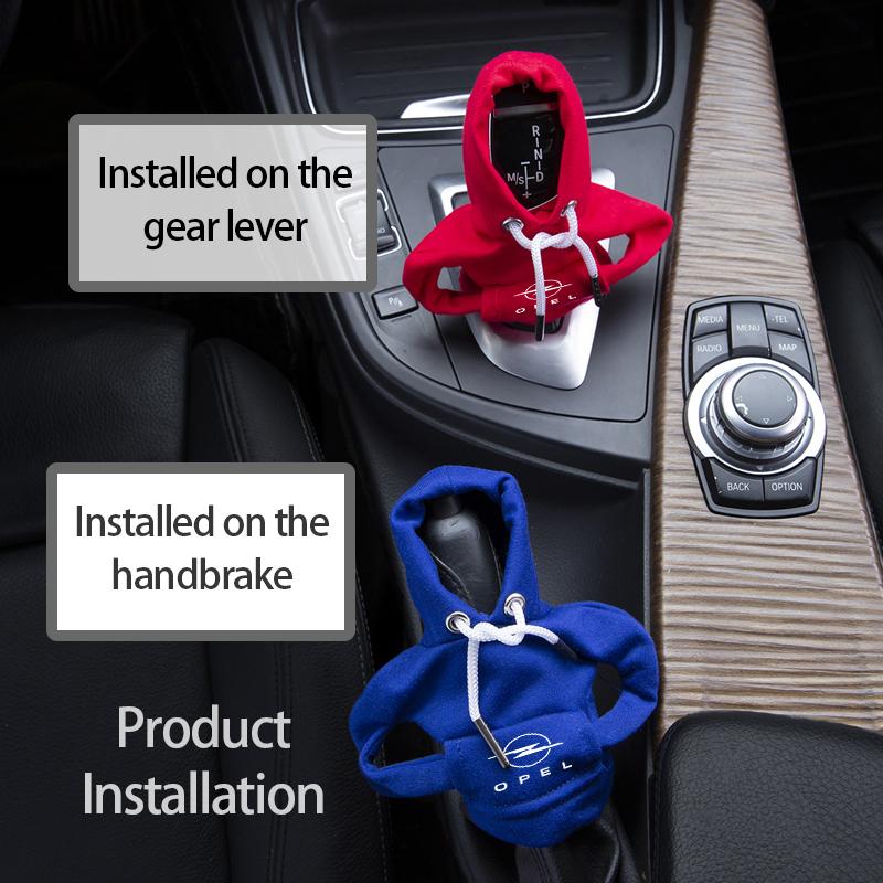 AAJC1 Car Styling Gear Shift Hoodie Cover Shift Cover Gear Handle Decoration For Opel Insignia Corsa Zafira Meriva Mokka Astra H K C D
