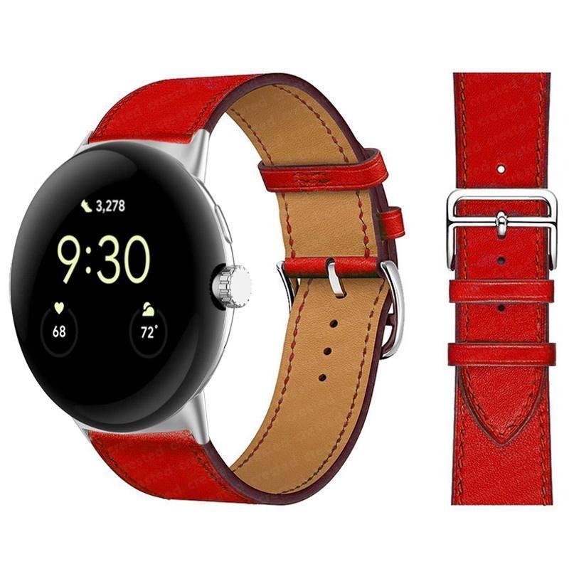 Кожаный ремешок для Google Pixel Watch Pixel Watch 2 Сменный ремешок для умных часов Браслет на запястье Браслеты Аксессуары для Pixel Watch