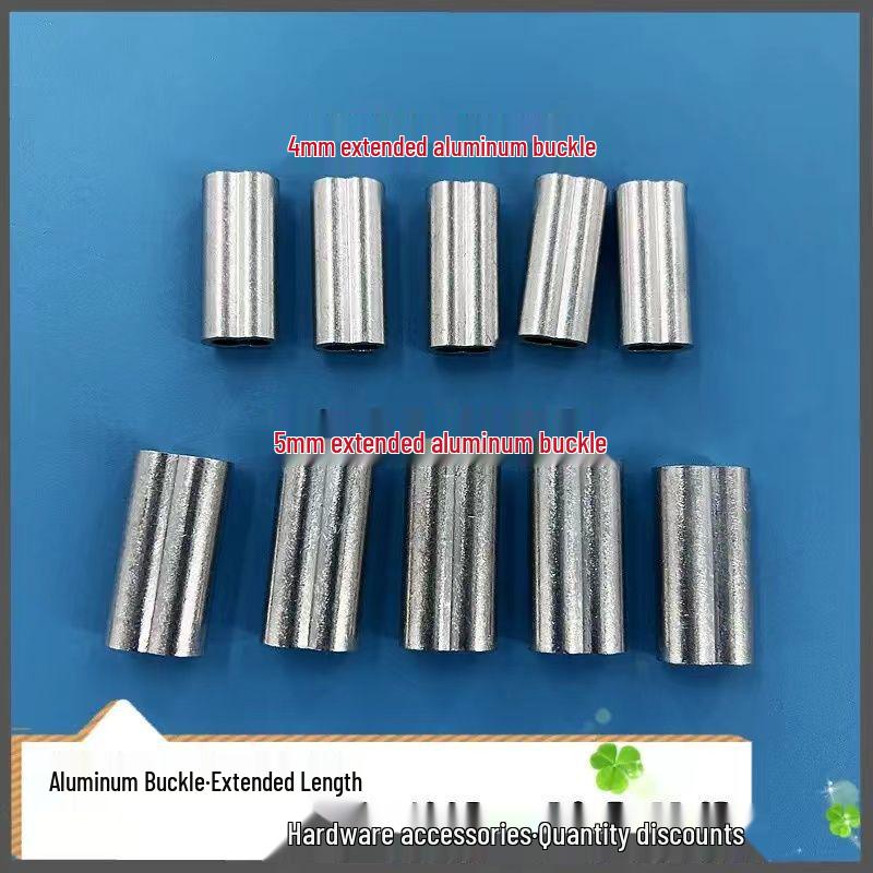 Аксессуар для стального троса для улицы: Алюминиевая втулка и 8-образный зажим