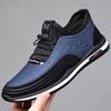 Men's Trendy Leather Shoes: Breathable, Casual, Lightweight, All-Match Fashion for Spring, Perfect for Running or Driving