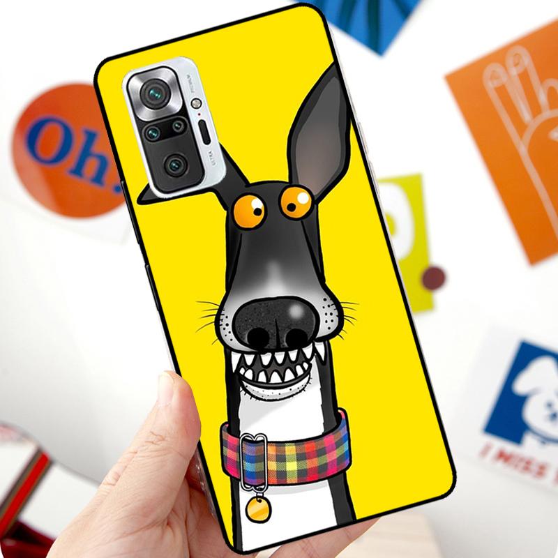 Чехол с борзыми для Xiaomi Redmi Note 12 Pro 11 8 9 10 Pro 9S 10S 11S 12S Redmi 12C 10C 9C 10A